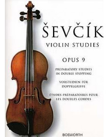 Études Opus 9 - Violon - Sevcik - Editions Bosworth
