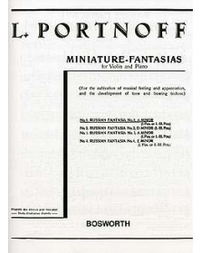 Fantaisie Russe N° 1 en La Mineur - Leo Portnoff - Violon et Piano - Bosworth