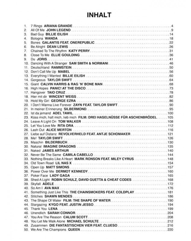 50 Hits in C-Dur 4 : Rock & Pop