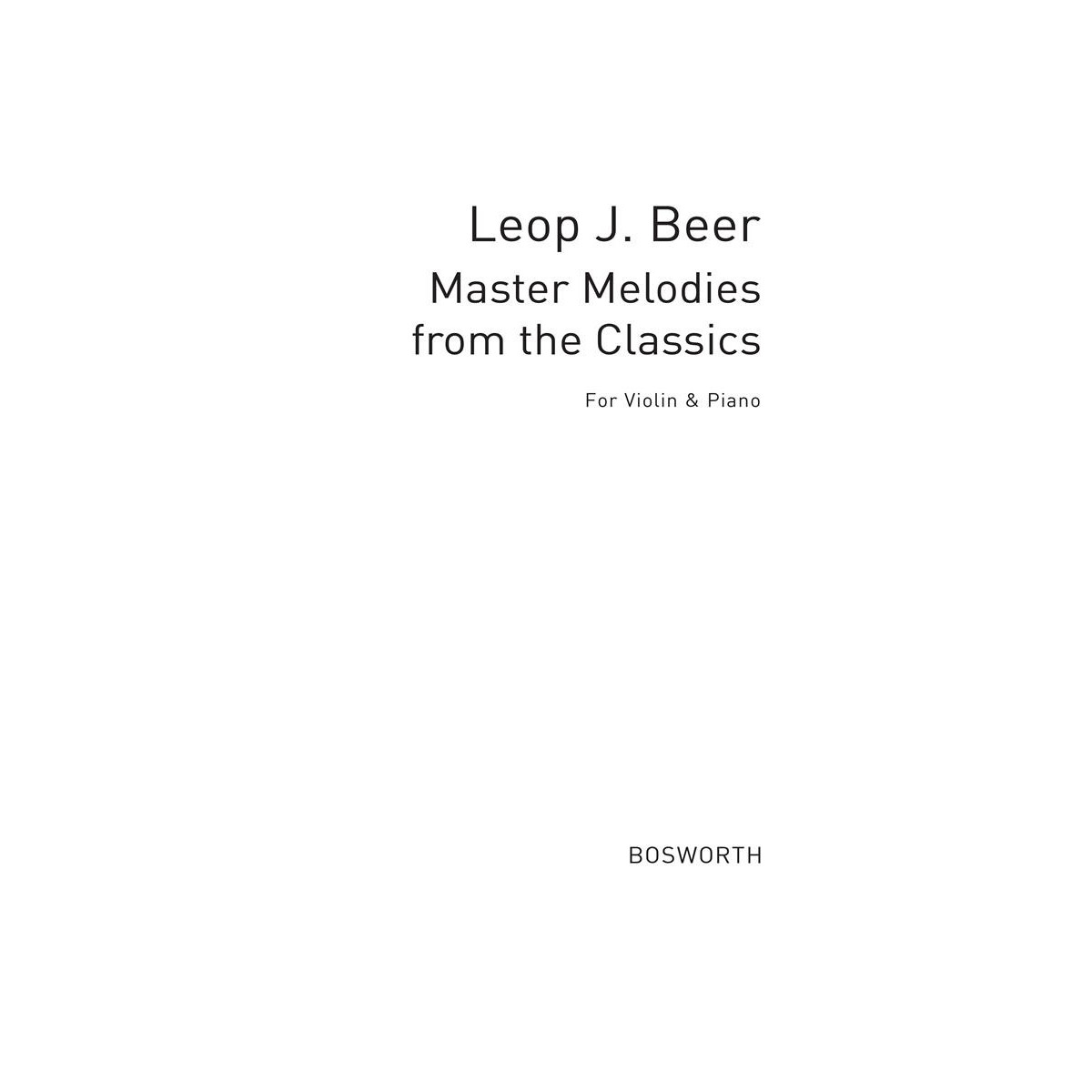Master Melodies From The Classics Book 3