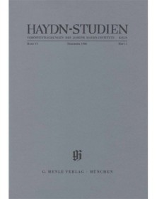 Haydn-Studien Bd. 6 Heft 1