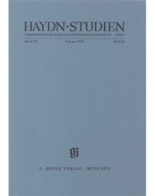 Haydn-Studien Bd.7 Heft 3/4