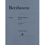 Ludwig van Beethoven : Sonates pour Piano Vol 1 (de 1 à 15) Henle Verlag Urtext