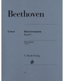 Ludwig van Beethoven : Sonates pour Piano Vol 1 (de 1 à 15) Henle Verlag Urtext