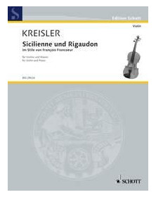 Kreisler : Sicilienne et Rigaudon