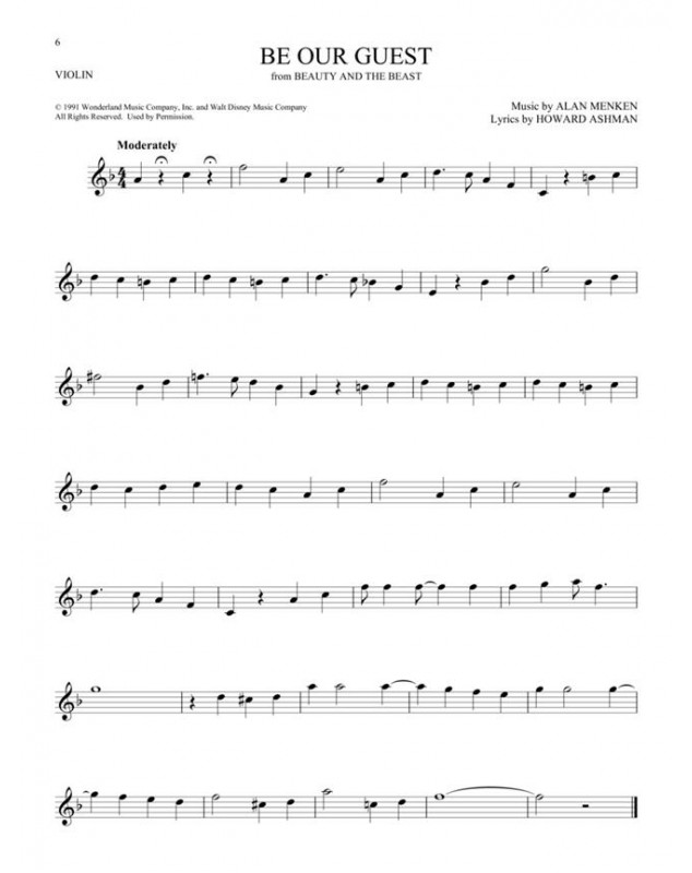 101 Disney Songs pour Violon