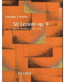 Concone : 50 Lezioni Opus 9 + 2 CD inclus