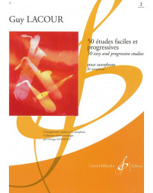 Guy Lacour : 50 Etudes Faciles et Progressives - Volume 2