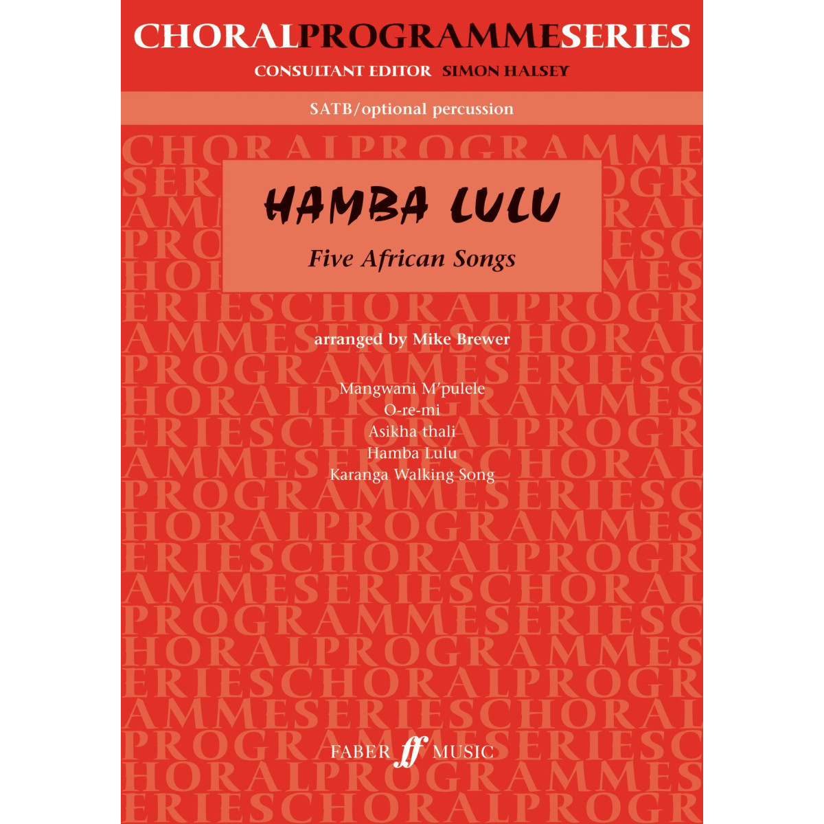 Hamba Lulu. opt percussion