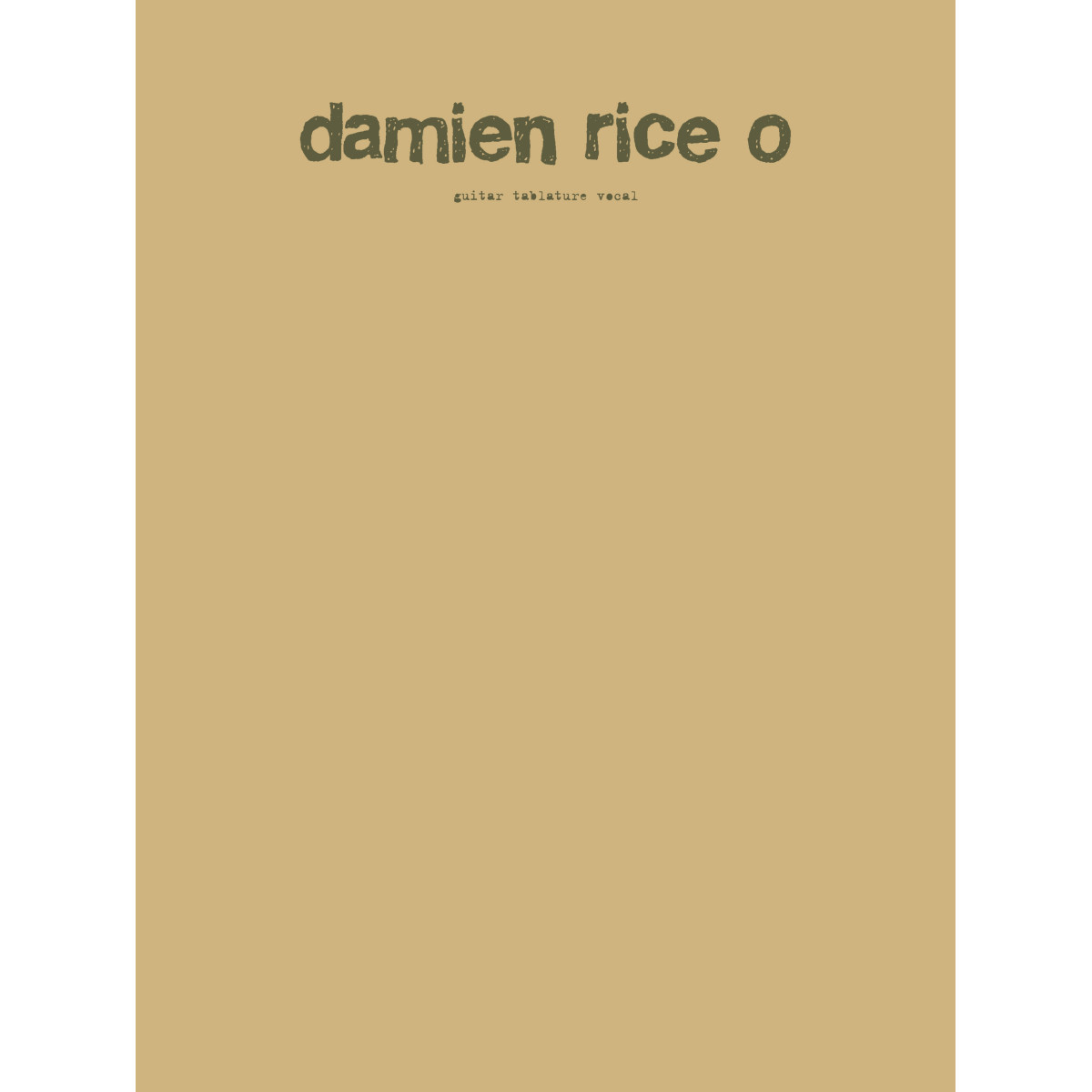 Damien Rice: O