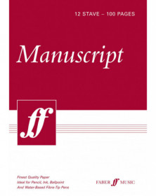 Manuscript A4 12-stave...