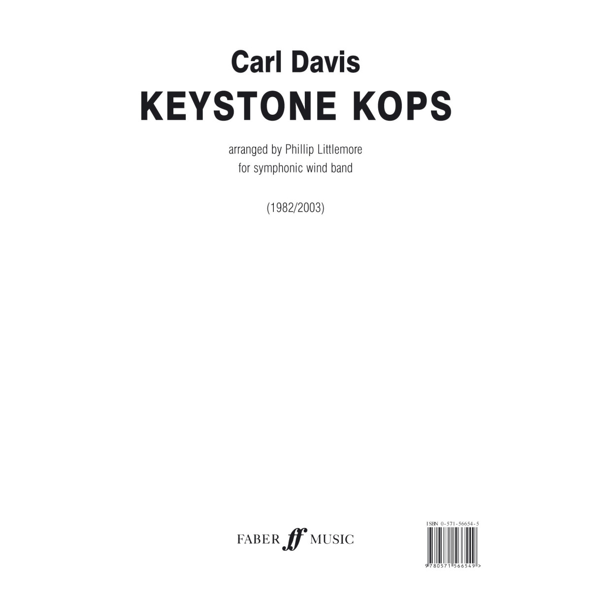 Keystone Kops. Wind band