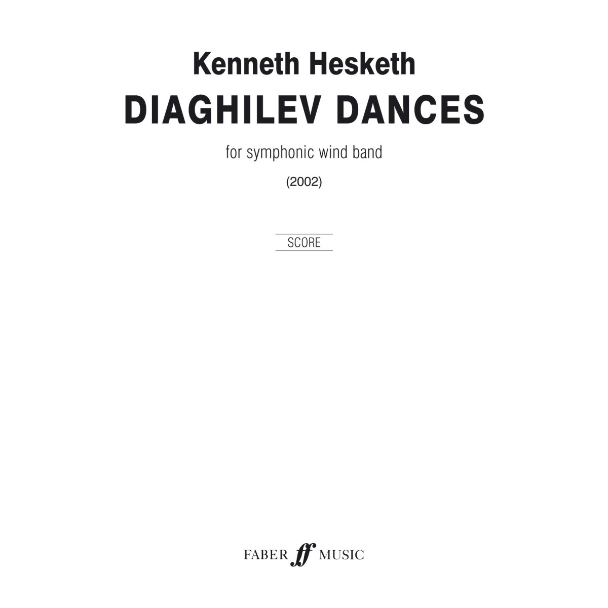 Diaghilev Dances. Wind band