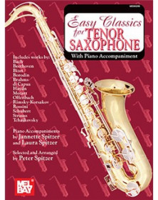 Easy Classics For Tenor Saxophone With Piano Acc.