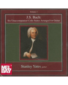 Bach 6 Unaccomp Vlc Suites Gtr Cd