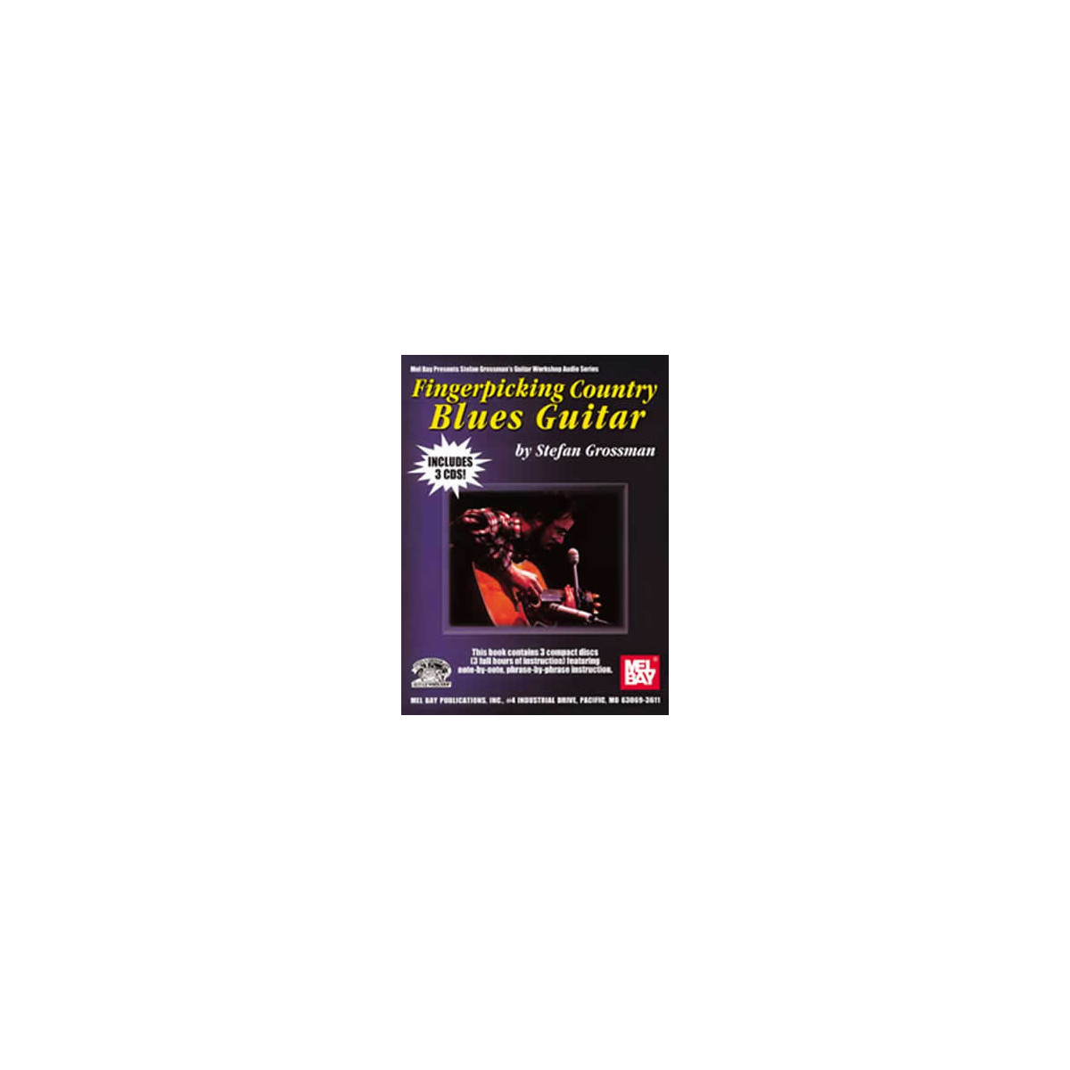 Fingerpicking Country Blues Guitar Book/3-Cd Set