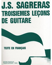 Troisièmes leçons de guitare - Sagreras