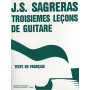 Troisièmes leçons de guitare - Sagreras