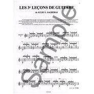 Troisièmes leçons de guitare - Sagreras
