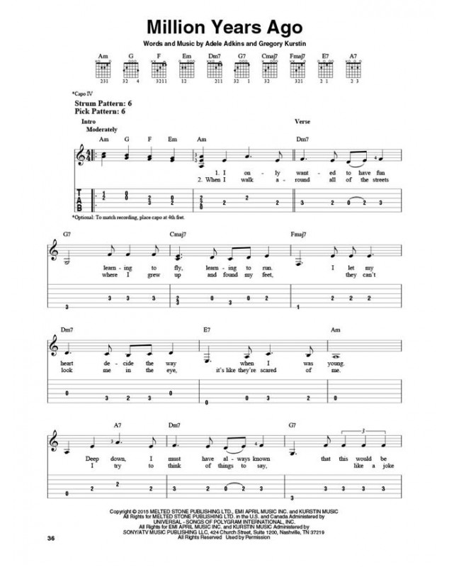 Adèle 25 (Easy Guitar)