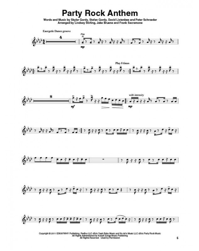 Violin play-along volume 35 - Lindsey Stirling