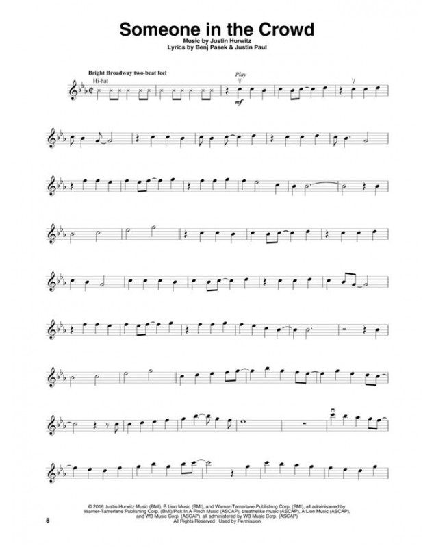 La La Land - Violin Play-Along - Partitions - Hal Leonard