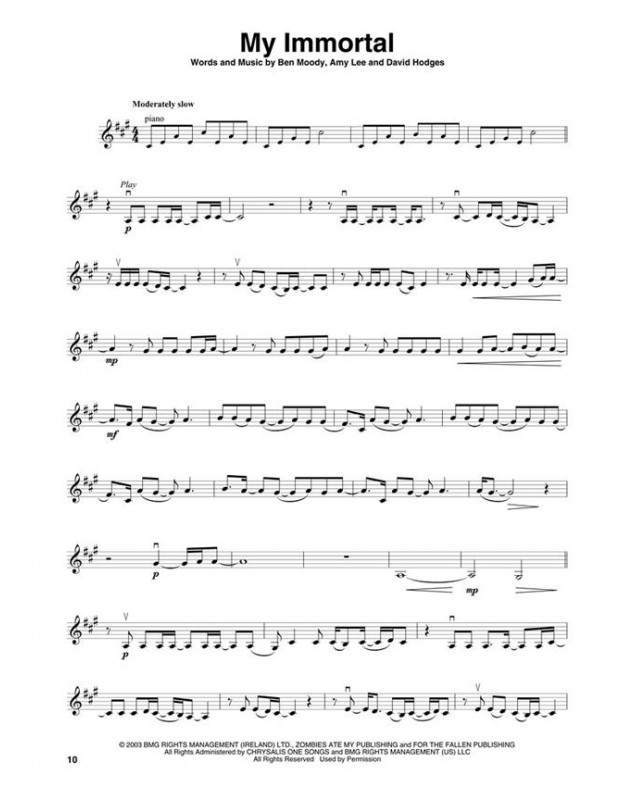 Violin Play-Along Volume 49 - Rock Favorites