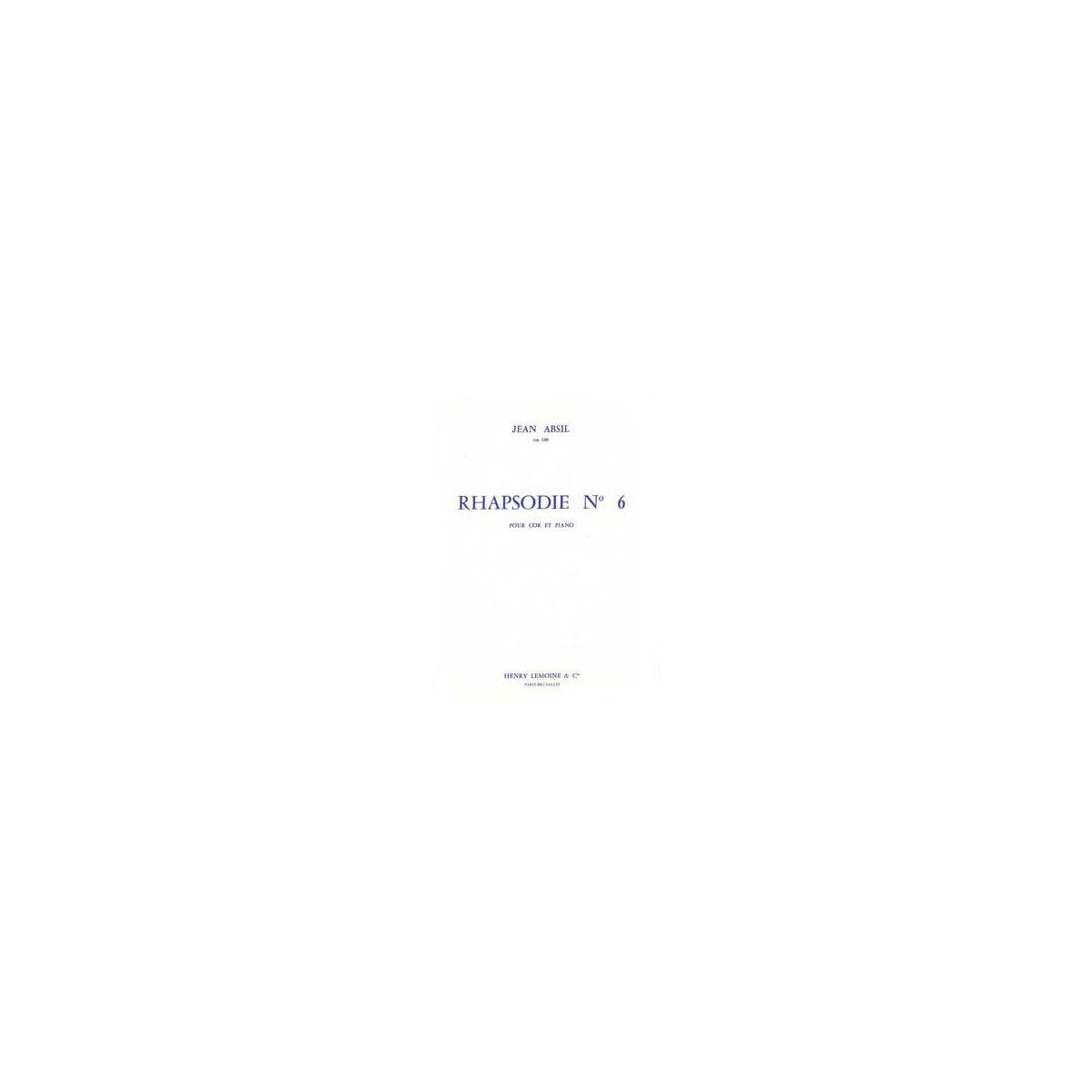 Rhapsodie n°6 Op.120