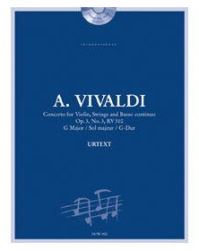 Concerto for Violin, Strings and BC Op. 3 No. 3