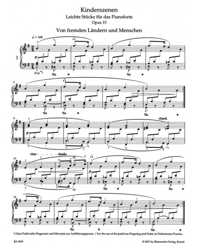 Kinderszenen Op.15 - Scènes d'enfants