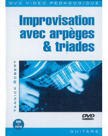 3555117100176 CARDVD1213  Improvisation Avec Arpèges & Triades Guitare Play Music France