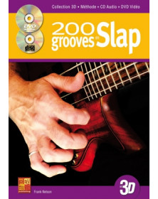 3555111002049 CARMF2131 Frank Nelson 200 Grooves Slap 3D Eng Guitare basse Play Music France