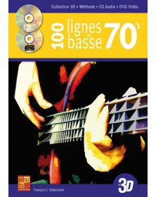 3555111002070 CARMF2162 Francois Delacoudre 100 Lignes Basse 70's 3D Guitare basse Play Music France