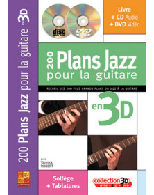 3555111002209 CARMF2201 Yannick Robert 200 Plans Jazz Guitare 3D Guitare Play Music France