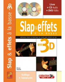 3555111002285 CARMF2240 Bruno Tauzin Les techniques du slap à la basse en 3D Guitare basse Play Music France