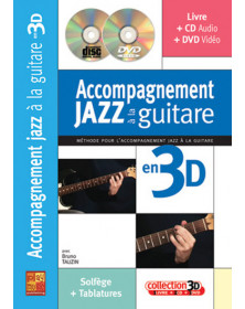 3555111002513 CARMF2290 Bruno Tauzin Accompagnement Jazz A La Guitare En 3D Guitare Play Music France
