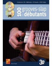 3555111002636 CARMF2322 Bruno Tauzin 100 Grooves En Slap Pour Debutants En 3D Guitare Play Music France