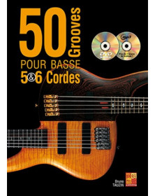 3555111003572 MUSMF0357  Bruno Tauzin: 50 Grooves Pour Basse 5 & 6 Cordes Guitare basse Play Music France