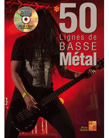 3555111003732 MUSMF0373  50 Lignes De Basse Métal Guitare basse Play Music France