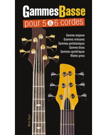 3555111003831 MUSMF0383  Gammes Basse Pour 5 & 6 Cordes Guitare basse Play Music France