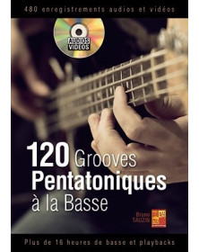 3555111003862 MUSMF0386  120 Grooves Pentatoniques La Basse Guitare basse Play Music France