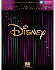 Disney Classic Songs     High Voice and Piano Recueil + Enregistrement(s) en ligne Vocal Collection TV, Film, Comédie musicale  