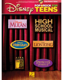 Disney Pop and Rock for Teens Young Women's Edition   Chant Recueil + CD Vocal Collection TV, Film, Comédie musicale English  97