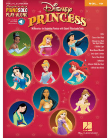 Disney Princess Beginning Piano Solo Play-Along Volume 10   Piano Recueil + Enregistrement(s) en ligne Beginning Piano Solo Play