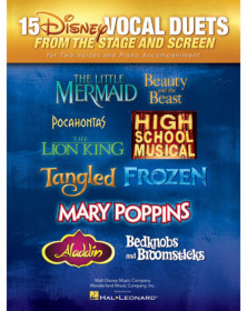 15 Disney Vocal Duets from Stage and Screen for Two Voices and Piano Accompaniment   2 Voices and Piano Recueil Vocal Duet TV, F