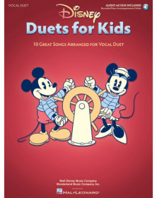 Disney Duets for Kids 10 Great Songs Arranged for Vocal Duet Book/Audio Joel K. Boyd  Vocal Duet Recueil + Enregistrement(s) en 