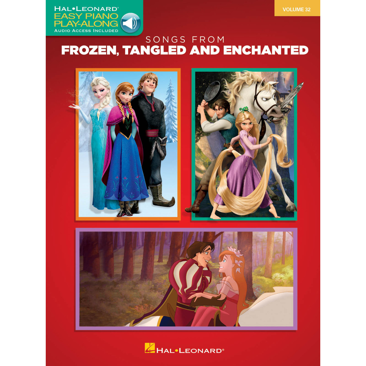 Songs from Frozen, Tangled and Enchanted Easy Piano CD Play-Along Volume 32   Easy Piano Recueil + Enregistrement(s) en ligne Ea