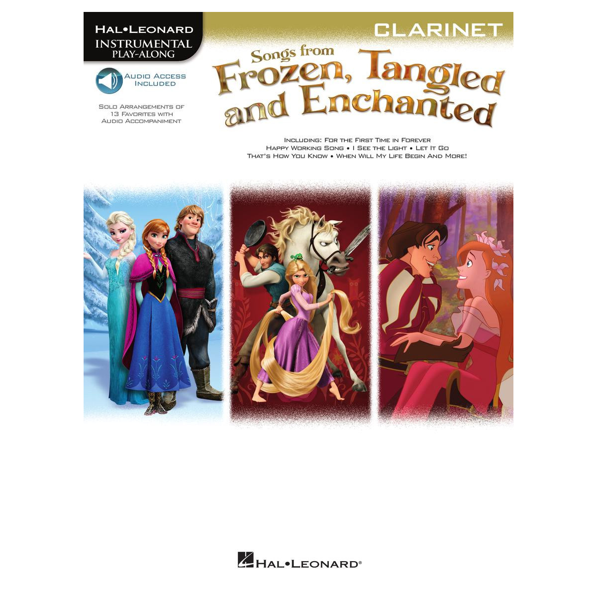 Songs From Frozen, Tangled & Enchanted - Clarinet Instrumental Play-Along   Clarinette Recueil + Enregistrement(s) en ligne Inst