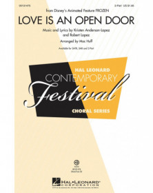 Love Is An Open Door (from Frozen)  Mac Huff  2-Part Choir Conducteur chorale Disney Choral TV, Film, Comédie musicale    888680