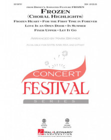 Frozen Choral Highlights Mark Brymer  SSA Conducteur chorale Disney Choral TV, Film, Comédie musicale    888680038502 HL00139701